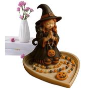 Jubilofex Titolare del rosario - Halloween Girl Rosary Holder | Gioielli Display cristiano per i braccialetti Orecchini perline per beade donne battesimi di battesimo