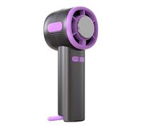 Jubilofex Ventilatore elettrico portatile - Ventilatore tascabile con display digitale - Ventilatore semiconduttore rapido ricaricabile per casa ufficio esterno spiaggia piscina viaggio