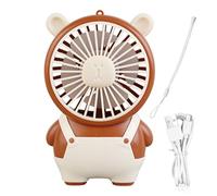 Jubilofex Ventilatori da viaggio, ventilatore portatile, ventilatore di raffreddamento elettrico a basso rumore con design a cappio per escursionismo scuola picnic all'aperto campeggio