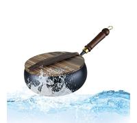 Jubilofex Wok Family - Wok da cucina per casa, antiaderente, compatibile con induzione, resistente al calore, per preparare carni verdure e piatti quotidiani