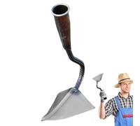 Jubilofex Zappe per giardinaggio | Strumento manuale di piantagione e diserbo - zappa triangolare resistente per prato giardino posteriore aiuola e serra