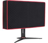 Jubmach Copertura per monitor da gioco di alta qualità, 34 pollici, resistente a polvere, acqua e gatti, colore rosso e nero, per desktop, PC, computer, monitor, copertura antipolvere decorativa per