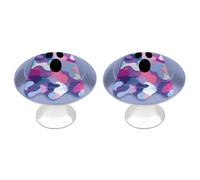 Jubonexis 2 pomelli rotondi con motivo fantasma psichedelico tie-dye per cassetti e armadietti, con viti, 2 pezzi, pomelli per cassettiera, decorazione per armadio, casa, ufficio, cucina