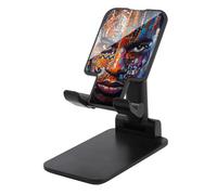 Jubonexis africano uomo volto modelli tribali telefono cellulare stand pieghevole regolabile supporto per scrivania