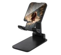 Jubonexis Babbo Natale che cammina sulla foresta delle nevi Supporto per telefono cellulare pieghevole regolabile per scrivania