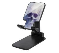Jubonexis Basamento del telefono cellulare scuro del cranio umano dell'acquerello pieghevole regolabile del supporto del telefono per