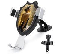 Jubonexis Bella Donna Colore Oro Supporto Del Telefono Dell'automobile Supporto Triangolo Clip Base Presa D'aria Supporto Del Telefono Cellulare Auto Accessori per 4-6 Pollici Cellulari