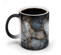 Jubonexis Bella liscia marmo pietra cambia colore tazze che cambia calore tazza di caffè in ceramica novità divertente tazza da tè acqua 325 ml