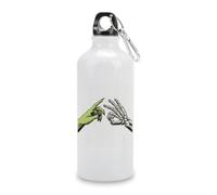 Jubonexis Borraccia da viaggio con due mani, in alluminio, con chiusura a vite, per uomini e donne, campeggio, escursionismo, 600 ml