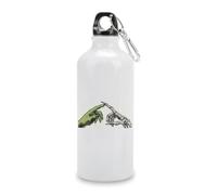 Jubonexis Borraccia da viaggio semplice con due mani, in alluminio, con chiusura a vite, per uomini e donne, campeggio, escursionismo, 600 ml