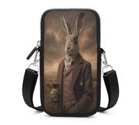 Jubonexis Borsa a tracolla per cellulare con tracolla in tweed vittoriano, con tracolla regolabile