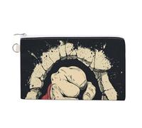 Jubonexis Borsa portafoglio in tela, pugno perforazione attraverso la borsa della moneta della stampa della parete, borsa del cambio della cerniera, piccola borsa cosmetica