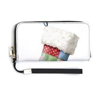 Jubonexis Calza patchwork tessuto trapunta pelle PU pochette lungo bifold portafoglio, portamonete porta carte di credito custodia per soldi per donne uomini