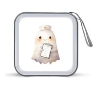 Jubonexis Carino infermiera fantasma CD caso DVD Storage Case portatile per auto casa viaggio