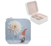 Jubonexis Carino Natale Nano Piccolo Jewelry Box Organizzatore di Gioielli Portatile PU Cuoio Mini Viaggio Jewelry Case
