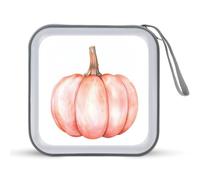 Jubonexis Caso di immagazzinaggio del DVD della cassa del CD della zucca dell'acquerello portatile per la casa di viaggio