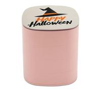 Jubonexis Classico cappello da strega felice scatole di gioielli di Halloween per donne, supporto per orecchini, organizer rotante per gioielli per collane, bracciali, anelli
