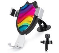 Jubonexis Color Waves Supporto per telefono da auto, triangolare, base a clip, supporto per bocchetta dell'aria, accessori per auto per smartphone cellulari da 4-6 pollici