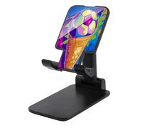 Jubonexis Cono gelato astratto con palla da calcio cellulare stand pieghevole regolabile telefono stand per scrivania