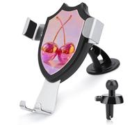 Jubonexis Coppia di palline da discoteca rosa con ciliegie in pastello supporto per telefono da auto, supporto triangolare con clip per bocchetta dell'aria, accessori automobilistici per smartphone da