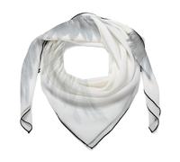 Jubonexis Coppia di sciarpe bianche pure da donna con ali d'angelo quadrate in seta come sciarpa per la testa fazzoletto sciarpa in raso