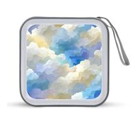 Jubonexis Custodia portatile per CD e DVD, con texture astratta simile a una nuvola
