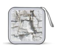 Jubonexis Custodia portatile per CD e DVD, in pietra di lime, per auto, casa, viaggio