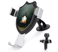Jubonexis Cute Ghost Swing Nebbioso Foresta Supporto per telefono da auto Supporto per telefono Triangolo Clip Base Air Vent Supporto per telefono cellulare Accessori per auto per smartphone cellulari