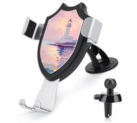 Jubonexis Distant Ocean Lighthouse Dreamy Pastel Sky supporto per telefono auto supporto triangolo clip base per bocchetta dell'aria supporto per telefono cellulare accessori automobilistici per