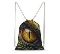 Jubonexis Dragon Eye Mitico Zaino con coulisse in tela Borsa leggera Sport Gym Bag per uomo donna