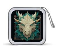 Jubonexis Dragon Vintage Fantasy Art CD Case DVD Storage Case Portable
