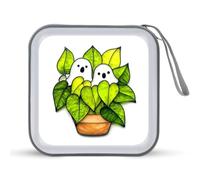 Jubonexis Due fantasmi dentro vaso per piante, CD e DVD, portatile, per auto, casa, viaggio