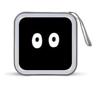 Jubonexis Due minimalisti Ghost Eyes CD Case DVD Storage Case Portatile per Auto Casa Viaggio