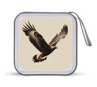 Jubonexis Eagle with Spread Wings Custodia CD DVD Custodia Portatile per Auto Casa Viaggio