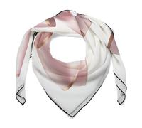 Jubonexis Fazzoletto di seta rosa pastello con fiocchi da donna sciarpa per capelli quadrata sciarpa di seta come sciarpa da collo in raso