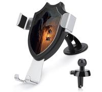 Jubonexis Figura mantellata che tiene una vecchia lanterna supporto per telefono da auto supporto per telefono triangolare con base a clip per bocchetta dell'aria supporto per telefono cellulare