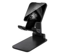 Jubonexis Gatto misterioso che indossa una felpa con cappuccio Supporto per telefono cellulare pieghevole regolabile per scrivania