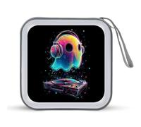 Jubonexis Ghost DJ CD Case DVD Storage Case Portatile per Auto Casa Viaggio