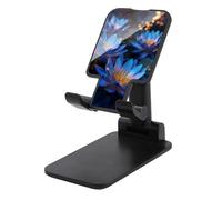 Jubonexis Glowing Blue Lotus Flowers Floating on Water Cell Phone Stand Pieghevole Regolabile Supporto per Telefono per Scrivania