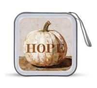 Jubonexis Grande zucca con parola speranza CD DVD custodia portatile per auto casa viaggio