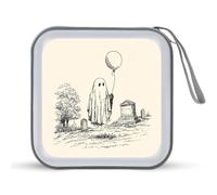 Jubonexis Graveyard Ghost Carry One Balloon CD Case DVD Storage Case Portatile per Auto Casa Viaggio