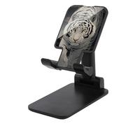 Jubonexis Grigio Scuro E Bianco Stripe Tiger Cell Phone Stand Pieghevole Regolabile Del Telefono Del Basamento per Scrivania
