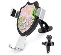 Jubonexis Impressionistic Fresh Oysters on Plate Lemon Car Phone Holder Mount Triangolo Clip Base Air Vent Cell Phone Mount Car Mount Accessori Automotive per 4-6 Pollici Cellulari Smartphone
