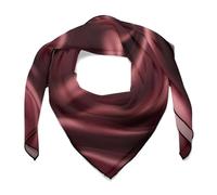 Jubonexis Liscio Borgogna Raso Donne Sciarpa Dei Capelli Quadrato Seta Come La Testa Sciarpe Fazzoletto Raso Sciarpa Collo
