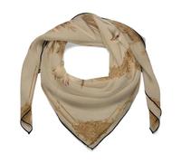 Jubonexis Lusso Bianco Colomba Rami d'Ulivo Gigli Donne Sciarpa Dei Capelli Quadrato Seta Come Sciarpa Della Testa Fazzoletto Raso Sciarpa