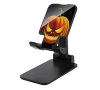 Jubonexis Malvagio Hallween Zucca con Occhi Luminosi Cellulare Stand Pieghevole Regolabile Telefono Stand per Scrivania