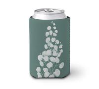 Jubonexis Manicotto refrigerante per lattine di birra, minimale botanico verde salvia ramo di eucalipto può coprire la birra refrigerante morbido isolato porta bevande per feste in spiaggia eventi
