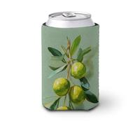 Jubonexis Manicotto refrigerante per lattine di birra, olive su un ramo può coprire la birra refrigerante morbido isolato porta bevande per feste in spiaggia eventi casa