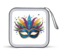 Jubonexis Masquerade - Custodia portatile per CD e DVD, per auto, casa, viaggio