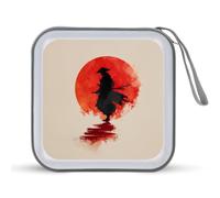 Jubonexis Minimalistic Samurai Custodia CD DVD Custodia Portatile per Auto Casa Viaggio